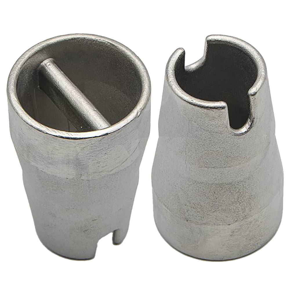 Lee's stainless steel rod butt extender for standard and heavy swivel base rod holders