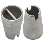 Lee's stainless steel rod butt extender for standard and heavy swivel base rod holders