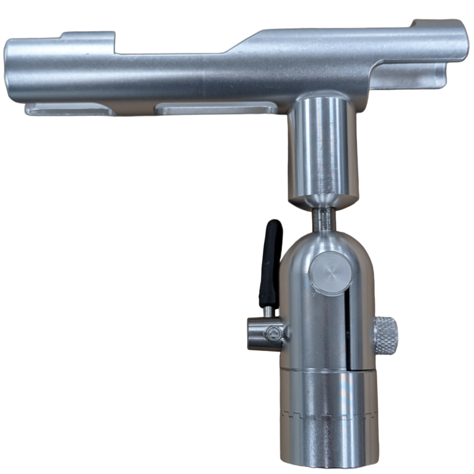 Cisco Patriot Cradle Rod Holder in machined military-spec anodized aluminum with open-saddle design and 360-degree indexing
