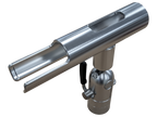 Cisco Fishing Systems Reel-Up Rod Holder in machined anodized aluminum with open cradle saddle for line-counter reels