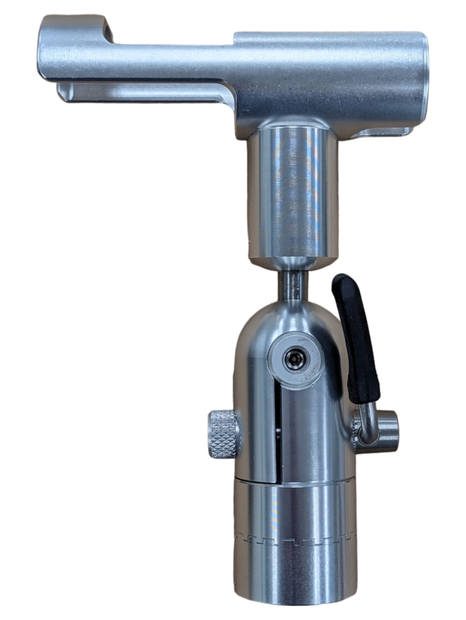 Cisco Short Cradle Rod Holder in military-spec anodized aluminum for line-counter reels with 360-degree indexing