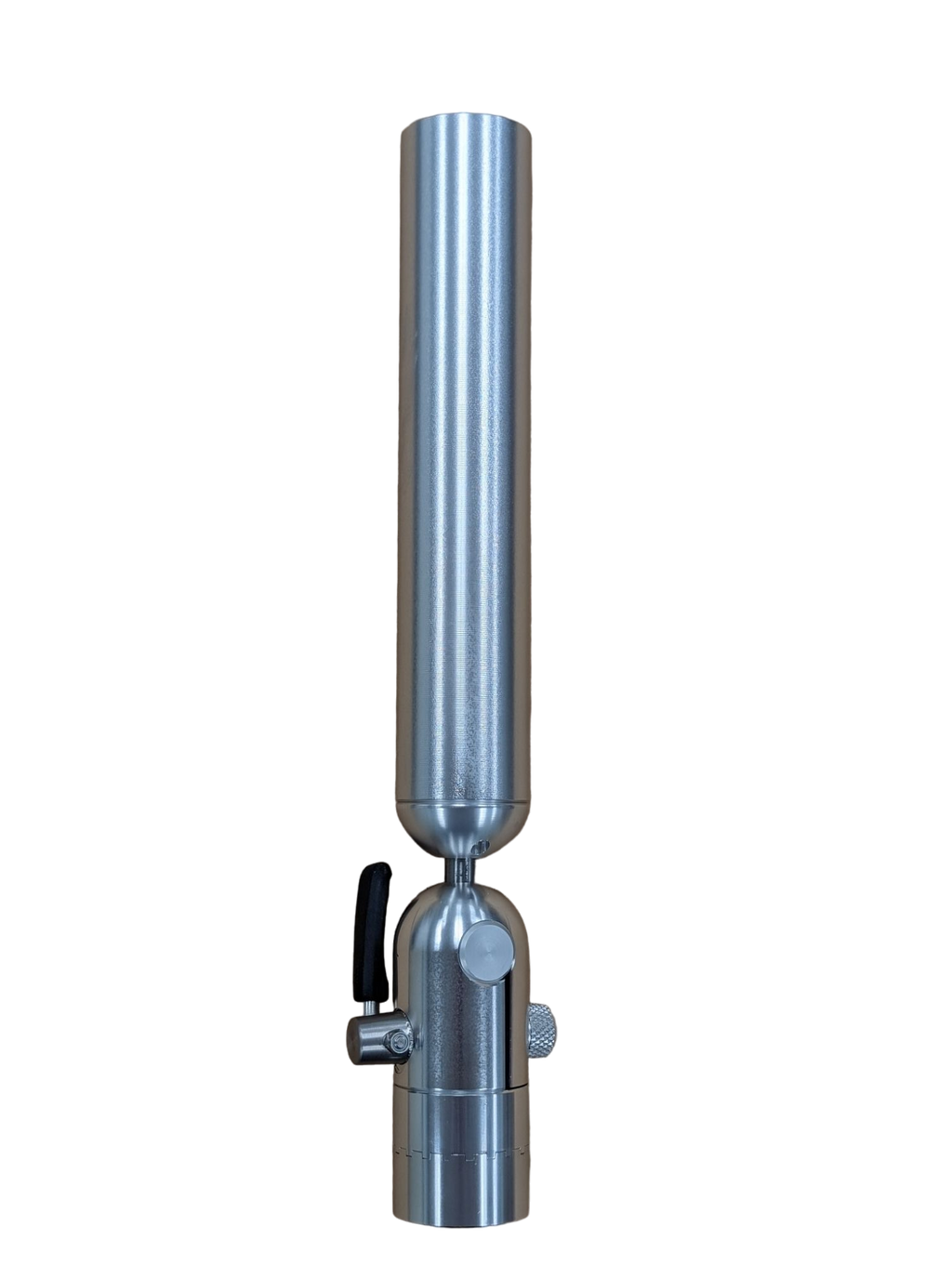 Cisco Single Tube Rod Holder in anodized aluminum with 360-degree indexing and cam-lever angle adjustment