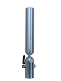 Cisco Single Tube Rod Holder in anodized aluminum with 360-degree indexing and cam-lever angle adjustment