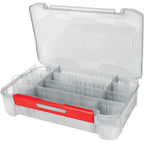Rapala RapStack 3700 Deep Tackle Tray 14x9x3.25 inch UV-resistant stackable tackle storage tray with deep dividers