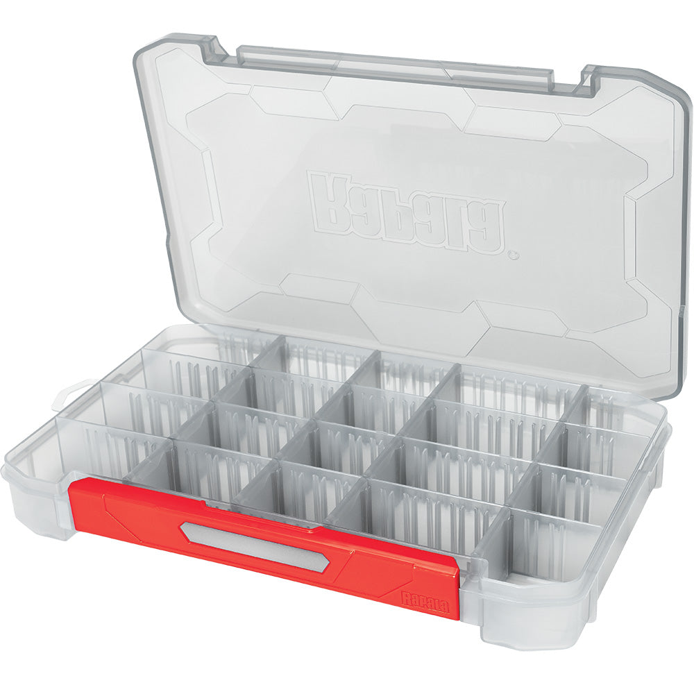 Rapala RapStack 3700 Tackle Tray 14x9x1.75 inch stackable tackle storage tray with divider system