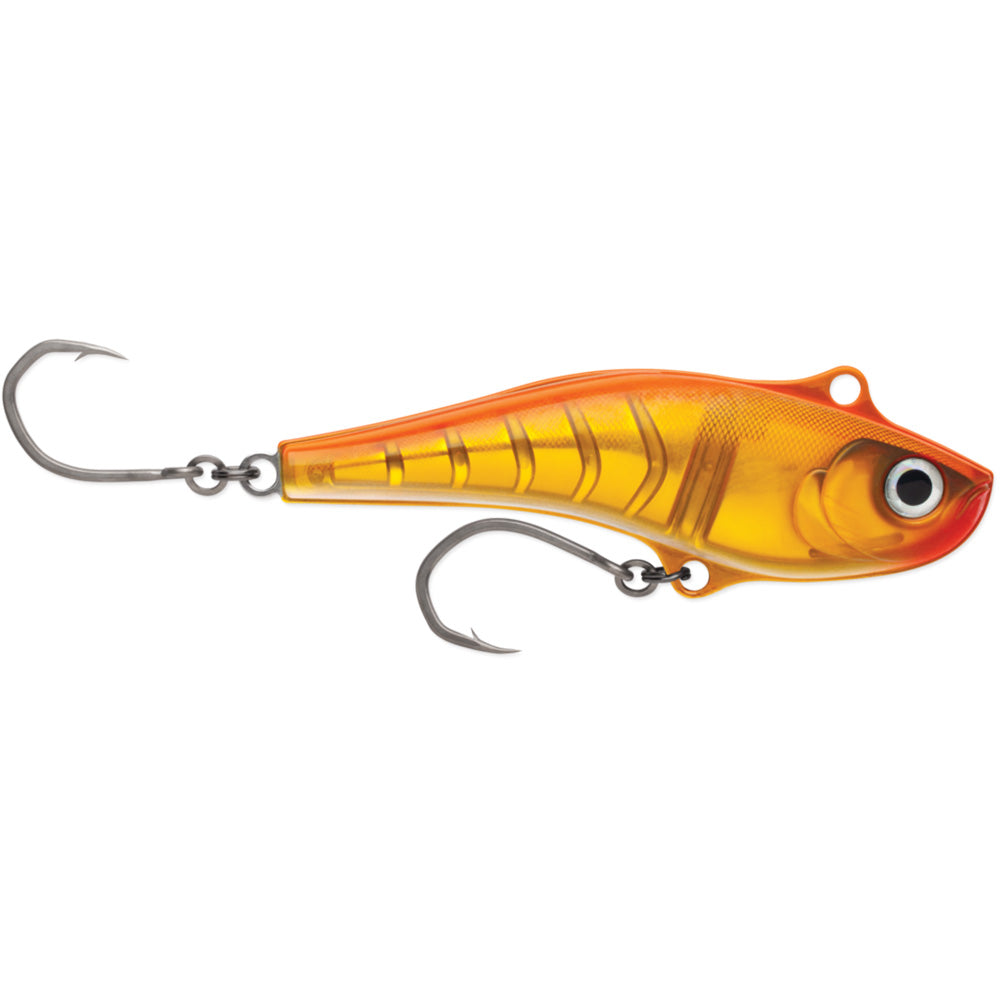 Rapala Sarda 22 saltwater trolling lure in Gold Fluorescent Red, 7 inch 7 oz stainless steel one-piece construction