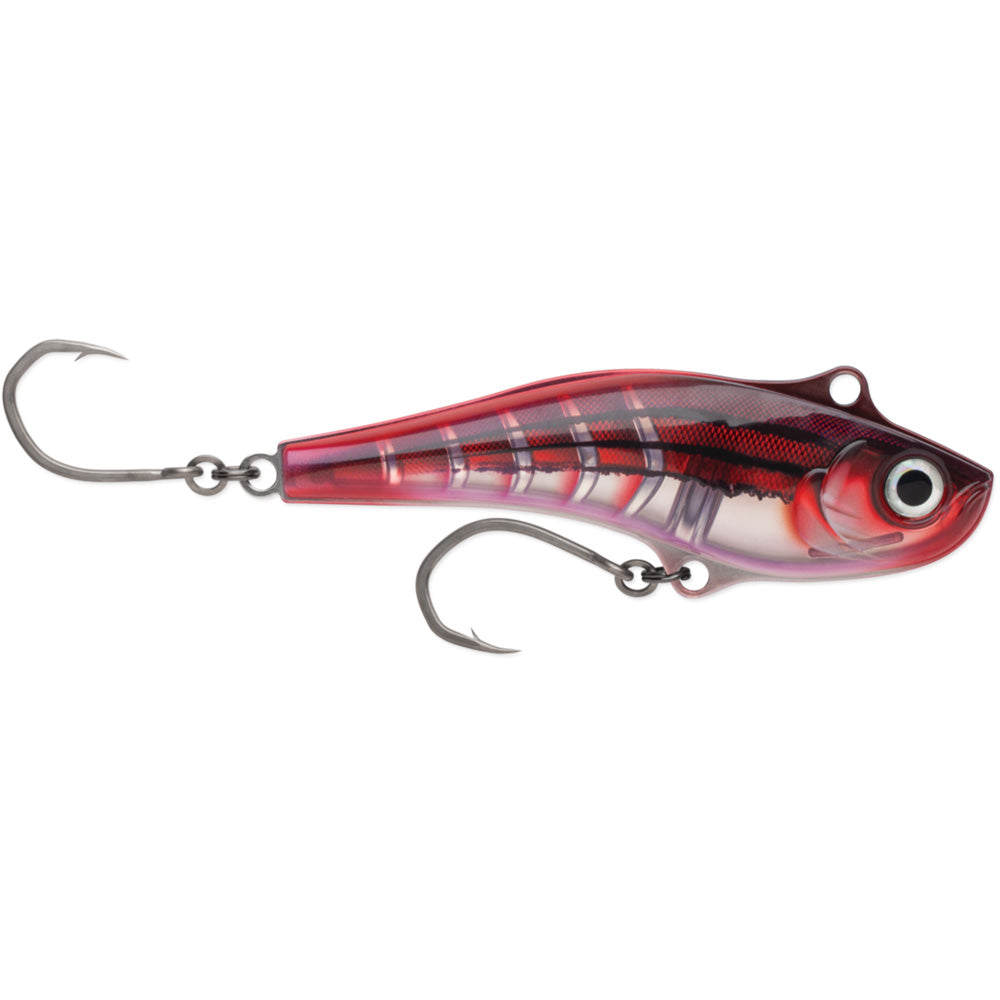 Rapala Sarda 22 saltwater trolling lure in Real Red Bait, 7 inch stainless steel body with VMC TechSet hooks