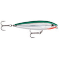 Rapala Skitter Walk 08 Green Mullet topwater lure 3-1/8 inch 7/16 oz VMC black nickel hooks