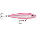 Rapala Skitter Walk 08 topwater lure in hot pink and silver with VMC black nickel treble hooks