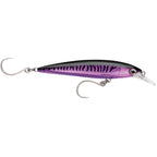 Rapala X-Rap Long Cast 4-3/4 inch sinking lure in Purple Mackerel with VMC single hooks