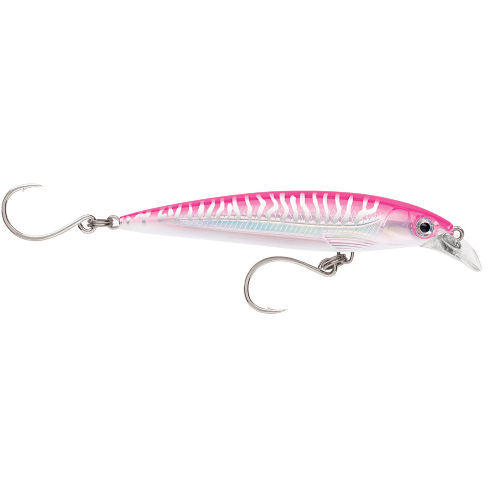 Rapala X-Rap Long Cast 5-1/2 inch Hot Pink UV sinking saltwater lure with VMC inline single hooks