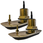 Raymarine RV-212 RealVision 3D Bronze Thru-Hull Transducer Pair Pack 12 Degree with Y-Cable and 8M Extension