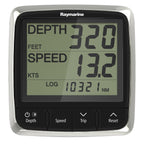 Raymarine i50 Tridata SeaTalkng instrument with thru-hull transducer and nylon depth transducer