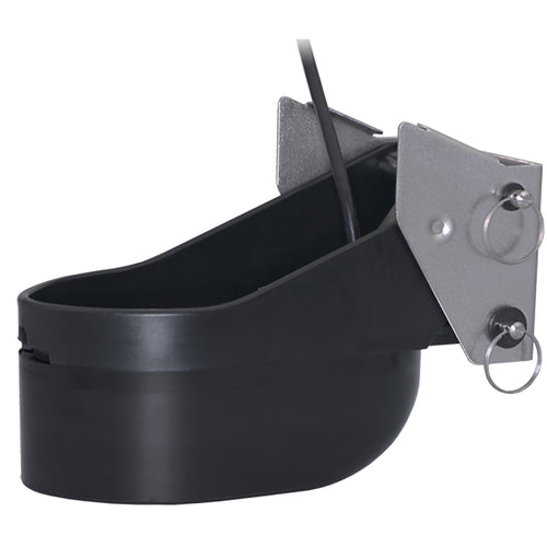 Airmar TM185C-HW-MM CHIRP transom mount transducer with stainless steel kick-up bracket