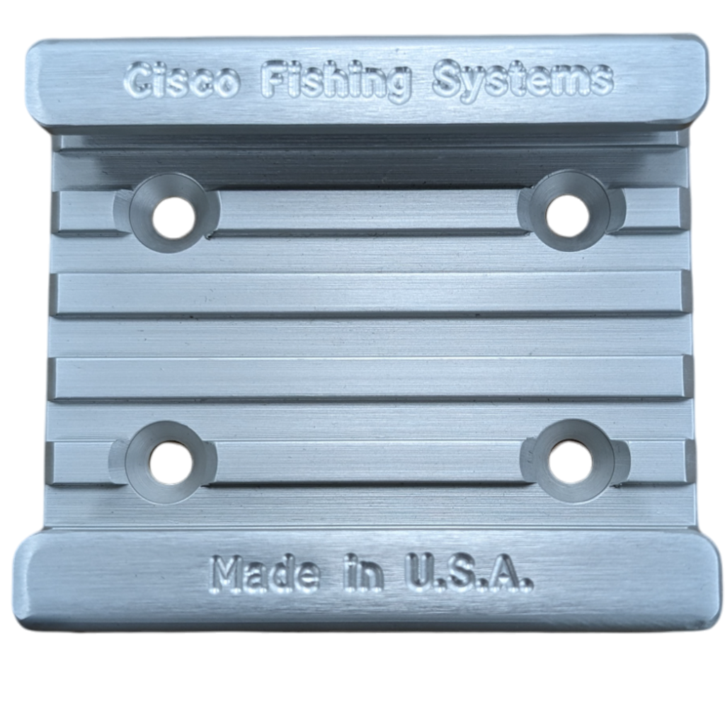 Cisco Sure-Stop Track System solid aluminum anodized rail with end stops, multiple lengths 4 to 83 inches, Made in USA