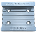 Cisco Sure-Stop Track System solid aluminum anodized rail with end stops, multiple lengths 4 to 83 inches, Made in USA