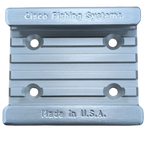Cisco Sure-Stop Track System solid aluminum anodized rail with end stops, multiple lengths 4 to 83 inches, Made in USA