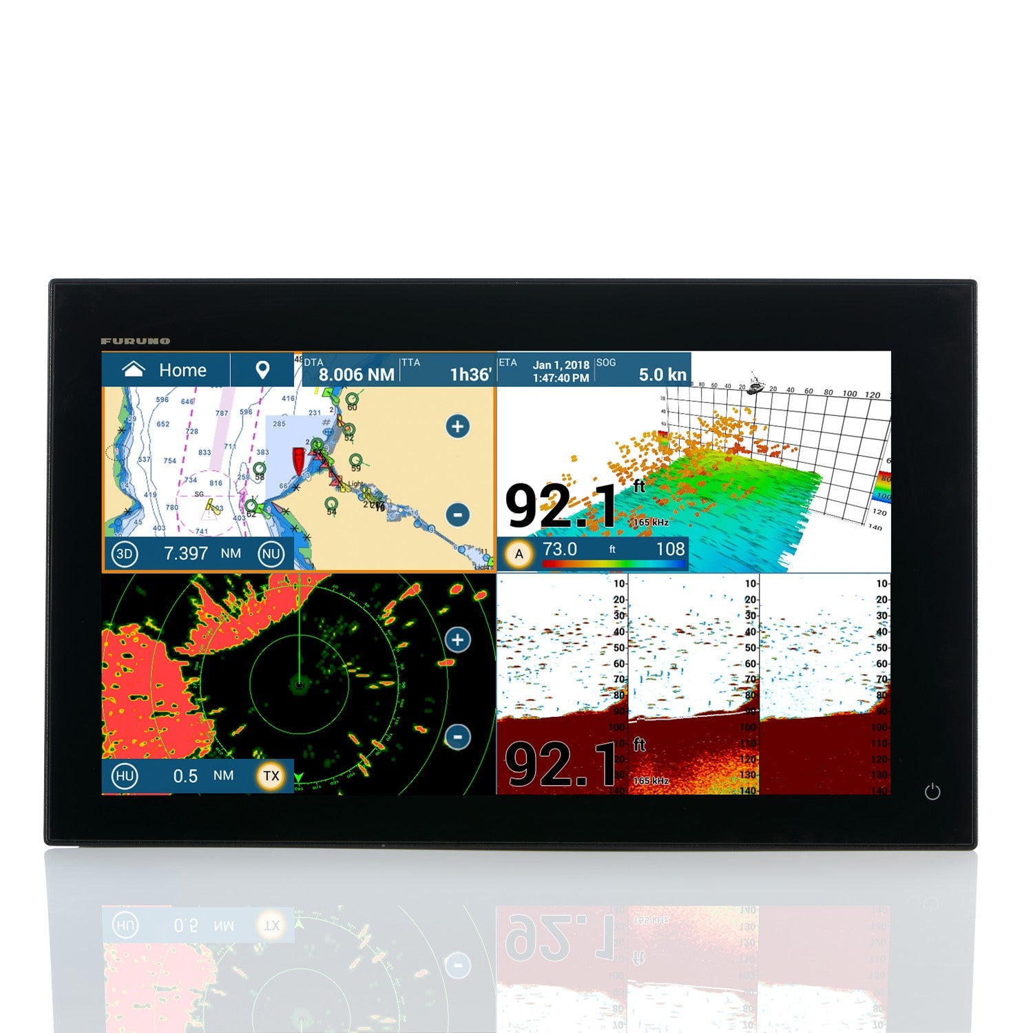 Furuno NavNet TZtouch3 19" MFD w/1kW Dual Channel CHIRP™ Sounder