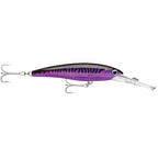 Rapala X-Rap Magnum 15 Purple Mackerel deep diving trolling lure with holographic body and VMC hooks