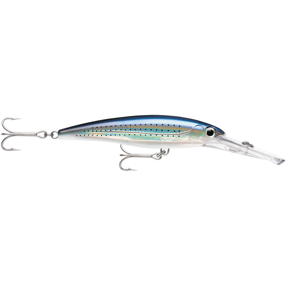 Rapala X-Rap Magnum 15 Spotted Minnow deep diving trolling lure with holographic foil and VMC 4X hooks