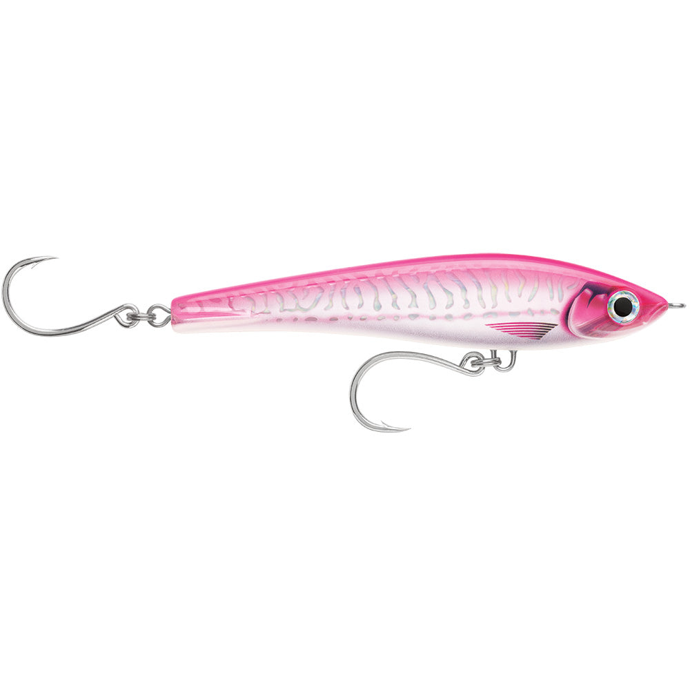 Rapala X-Rap Magnum Stick 17 HD Hot Pink UV lipless saltwater lure 88g with VMC inline single hooks
