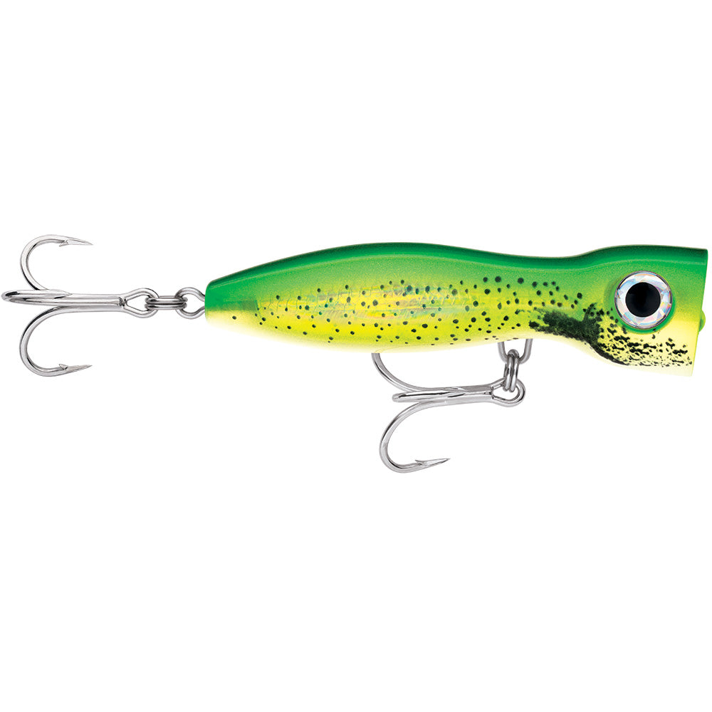 Rapala X-Rap Magnum Xplode 130 Dorado saltwater topwater popper with VMC 6X hooks