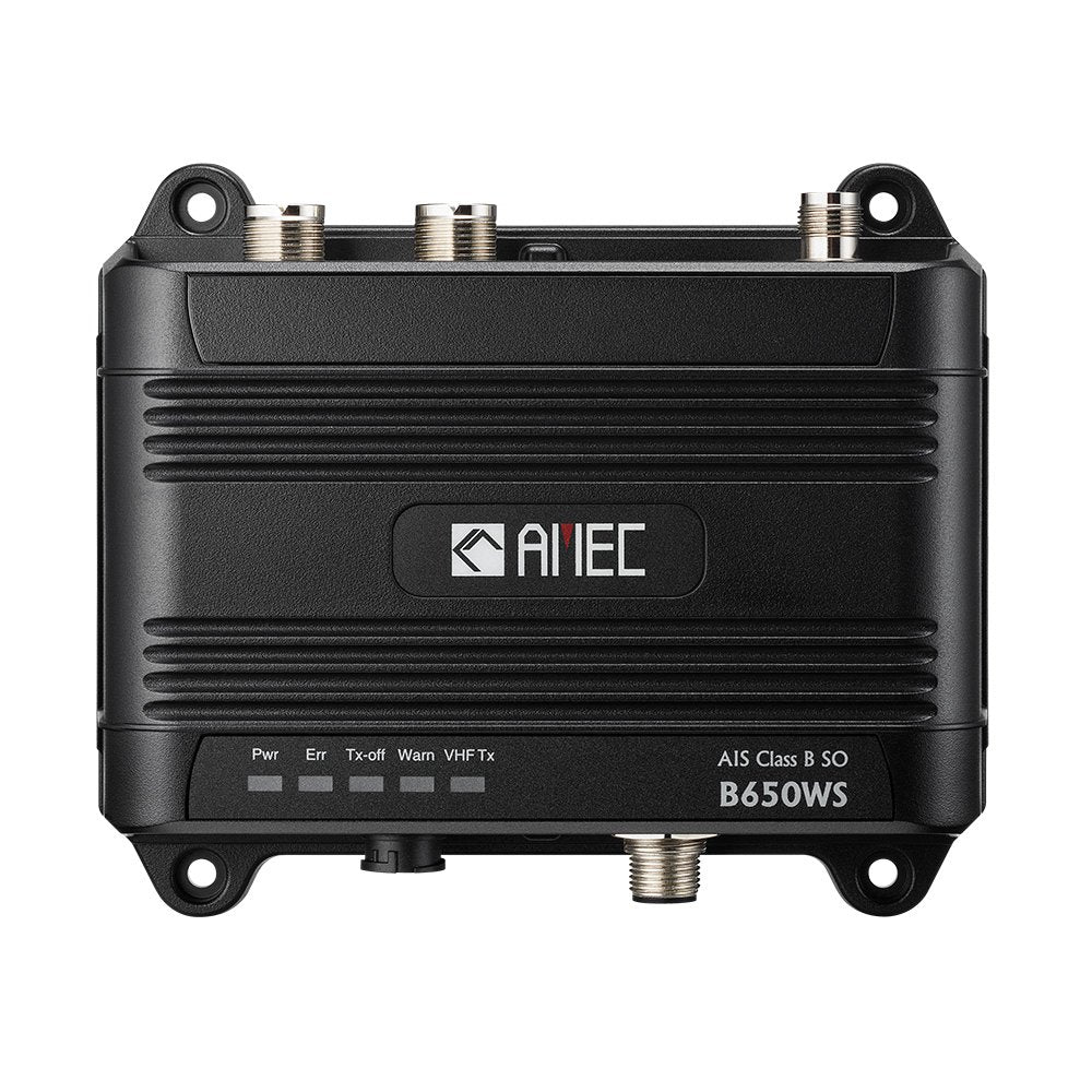AMEC B650WS Class B AIS Transceiver w/WI-FI & VHF Antenna Splitter - 5W-SOTDMA, NMEA 2000, NMEA 0183, USB