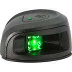 Attwood LightArmor Deck Mount Navigation Light - Black Composite - Starboard (green)
