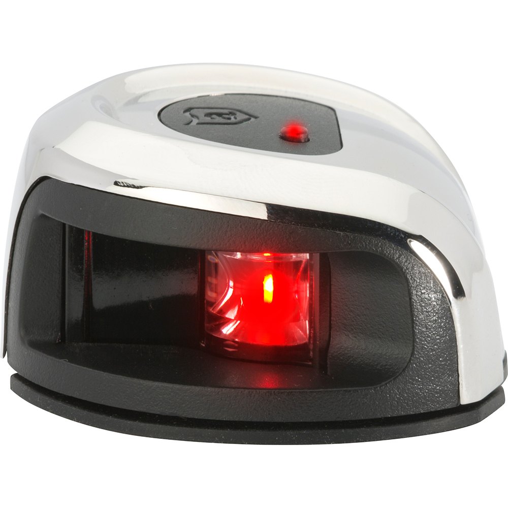 Attwood LightArmor Deck Mount Navigation Light - Stainless Steel - Port (red)
