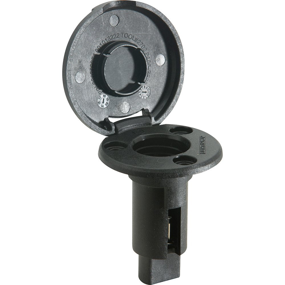 Attwood LightArmor Plug-In Base - 2 Pin - Black