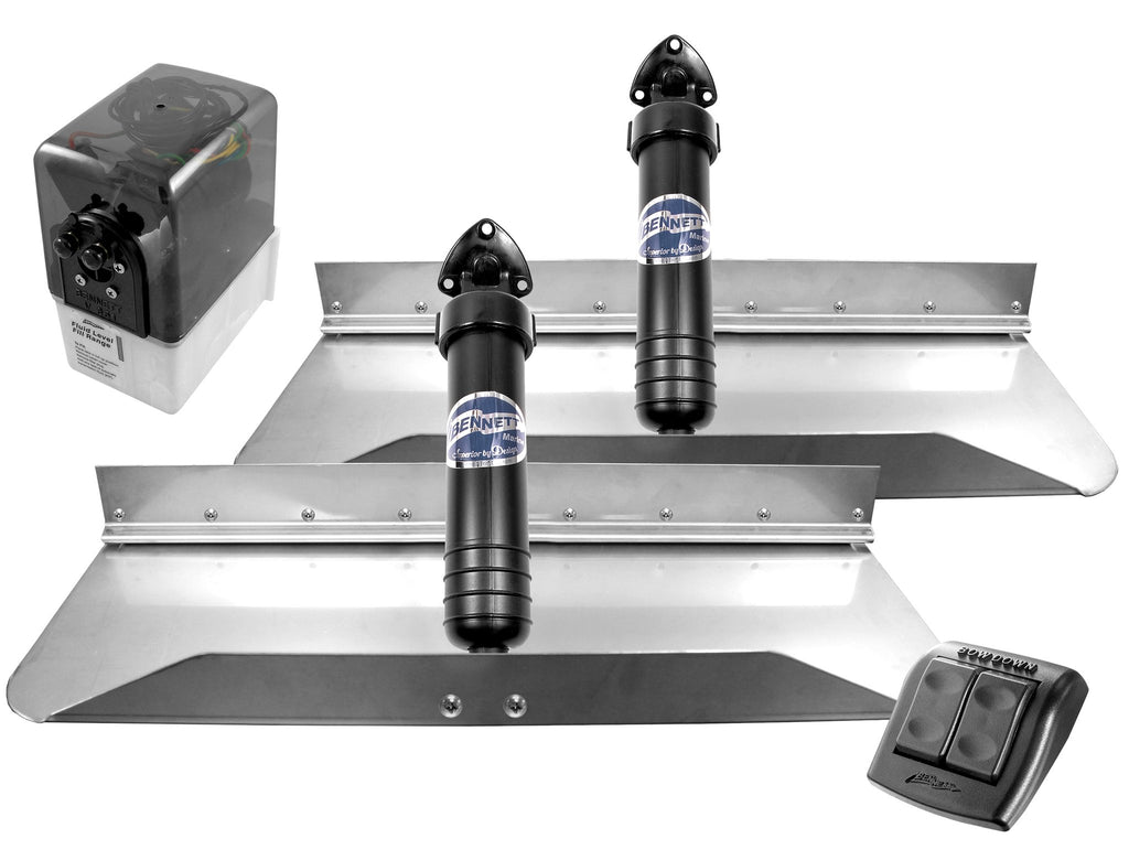 Bennett Trim Tab Kit 24" x 9" w/Euro Rocker Switch