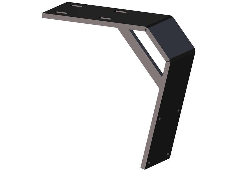 Power-Pole Deck Mount - 8" Aft - 11" Drop