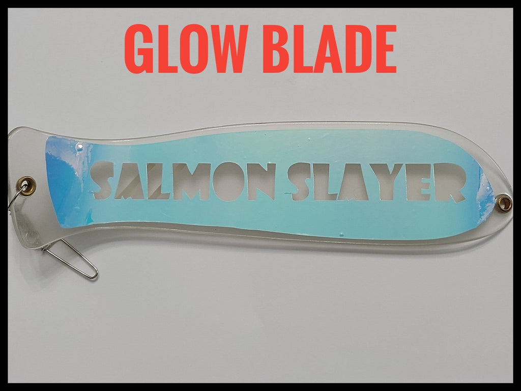 Ice Strong Outdoors - 10" ChromeDual Fin and NO Fin Options Fishblades  PERSONALIZED!