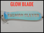 Ice Strong Outdoors - 10" ChromeDual Fin and NO Fin Options Fishblades  PERSONALIZED!