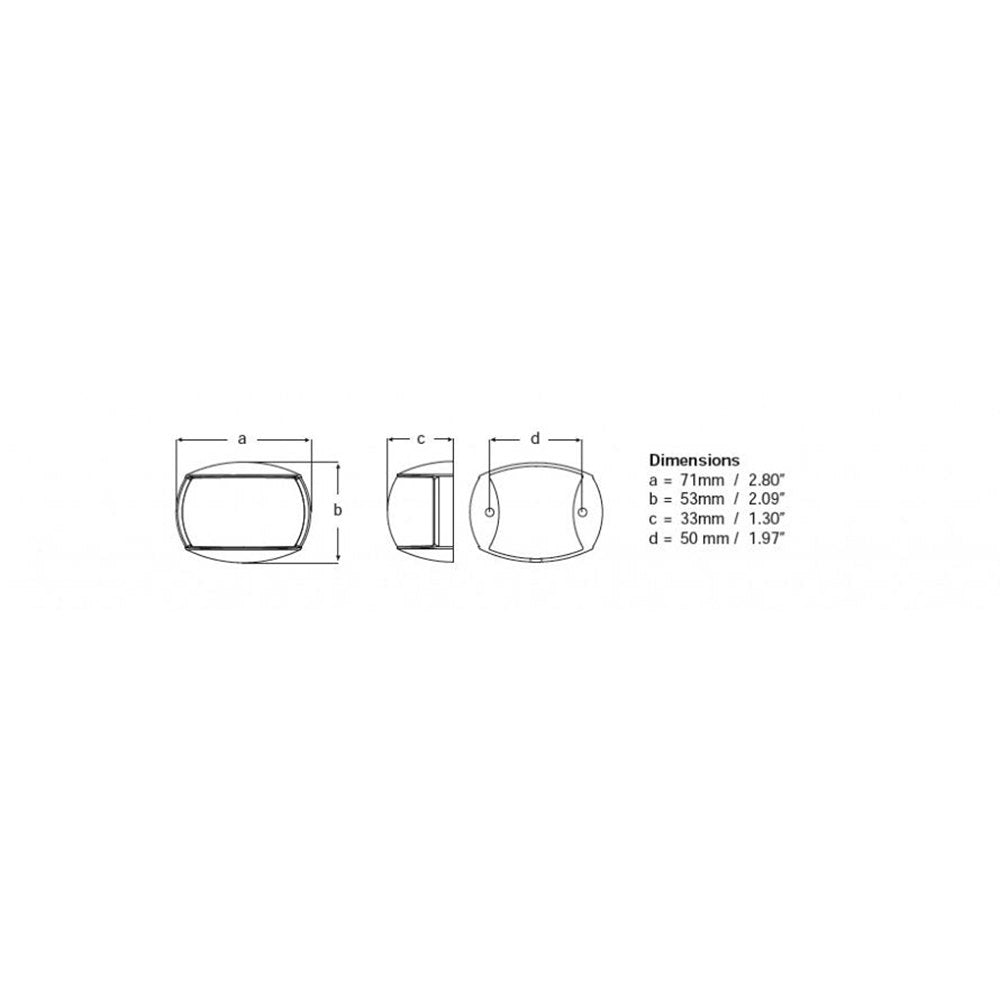 Hella Marine NaviLED Compact 2nm Towing Navigation Lamp