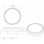 Lumitec Halo Flush Mount Down Light Spectrum RGBW
