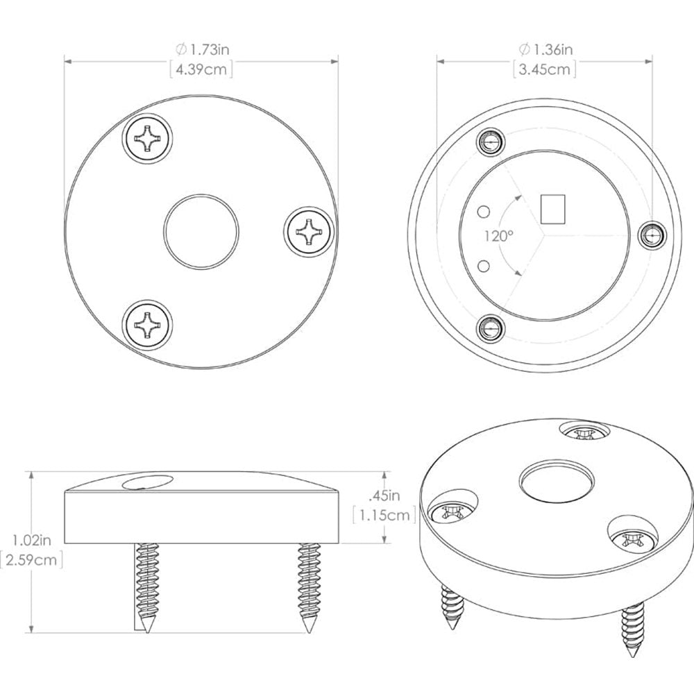 Lumitec High Intensity "Anywhere" Light - Brushed Housing