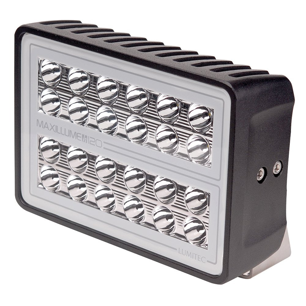 Lumitec Maxillume h120 - Trunnion Mount Flood Light - Black Housing