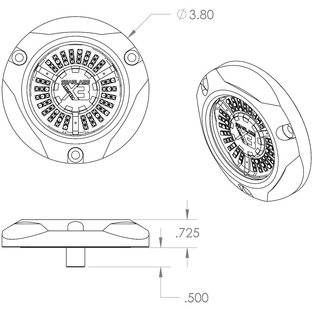 Lumitec SeaBlaze X3 LED Underwater Light