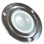 Lumitec Shadow - Flush Mount Down Light - Polished SS Finish - 3-Color Red/Blue Non Dimming w/White Dimming