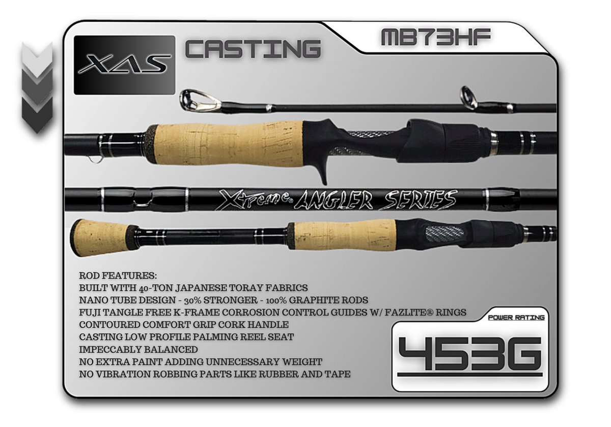 MB73HF  7'3" Heavy Fast **CORK** - Legacy Brand Logo