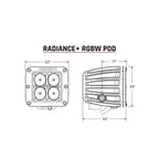 RIGID Industries Radiance + Pod - RGBW - Pair