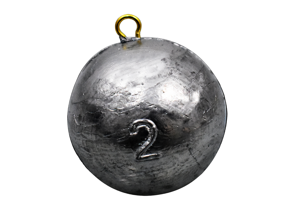 Salmon Cannonball Weights 2lb Lead Downrigger Sinkers