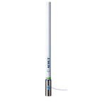 Scout 8' White VHF Antenna 6dB Heavy Stainless Steel Ferrule w/6M RG-8x Includes PL-259 Heavy Duty Offshore Antenna KS-43