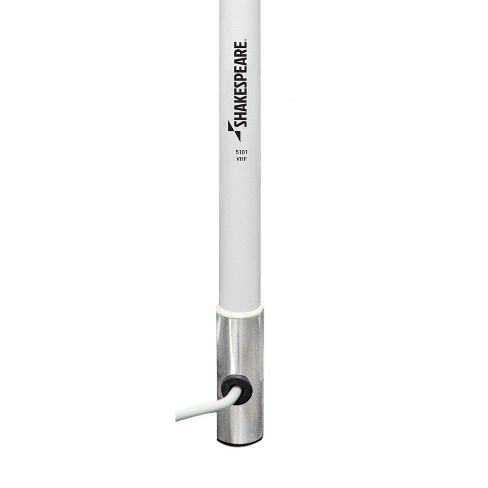 Shakespeare 5101 8’ Classic VHF Antenna w/15' RG-58 Cable - White