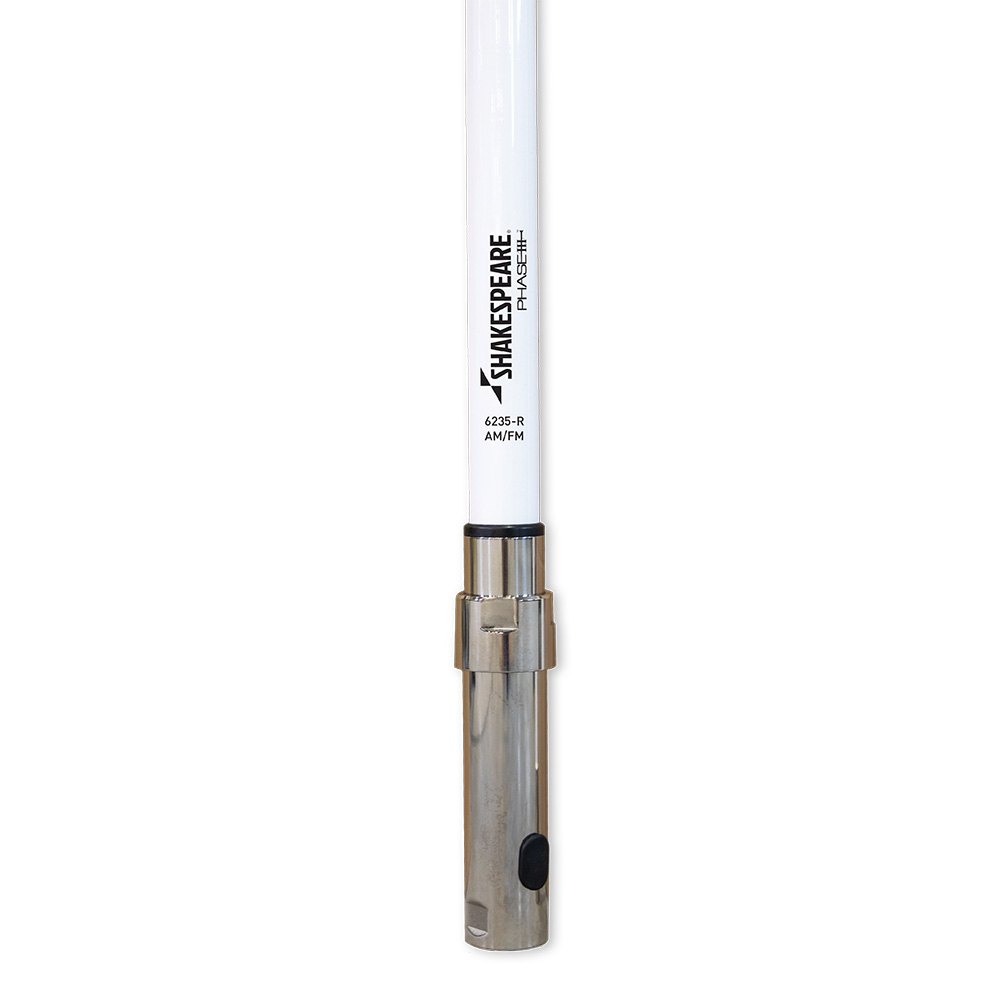 Shakespeare 6235-R Phase III AM/FM 8' Antenna w/20' Cable
