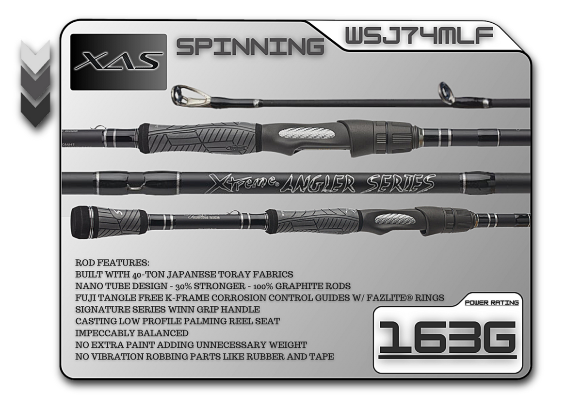 WSJ74MLF 7'4" Medium LIght Fast - New Logo Branding
