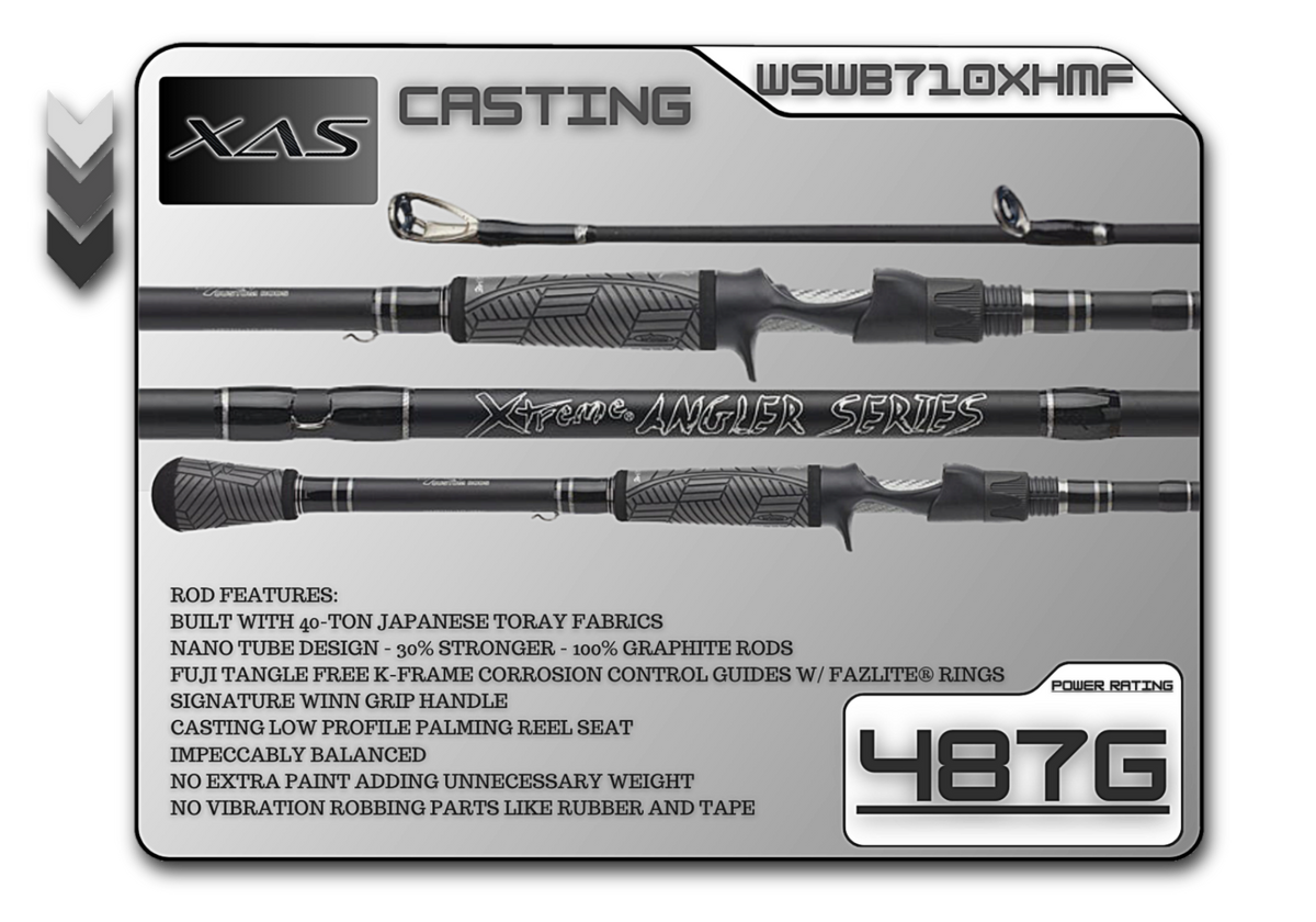 WSWB710XHMF 7'10" Xtra-Heavy Mod-Fast - Legacy Brand Logo